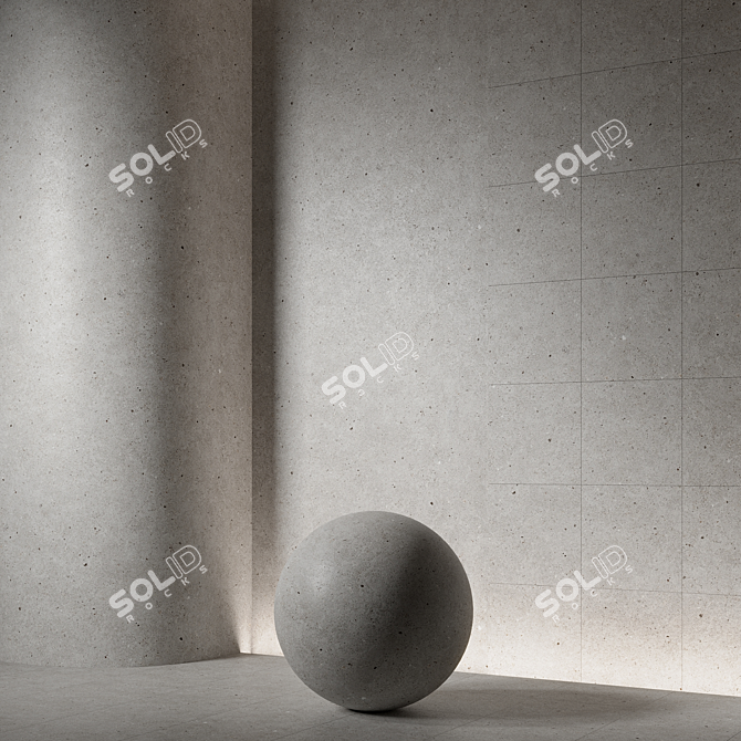 Ceramic Stone Seamless Texture 3D model image 1