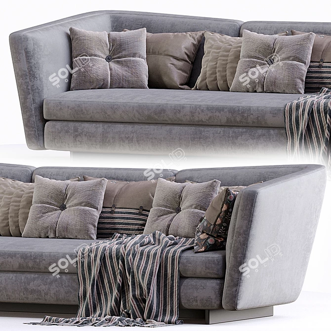 Elegant Seymour Minotti Sofa 3D model image 2