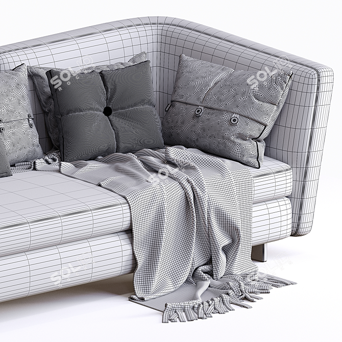 Elegant Seymour Minotti Sofa 3D model image 4