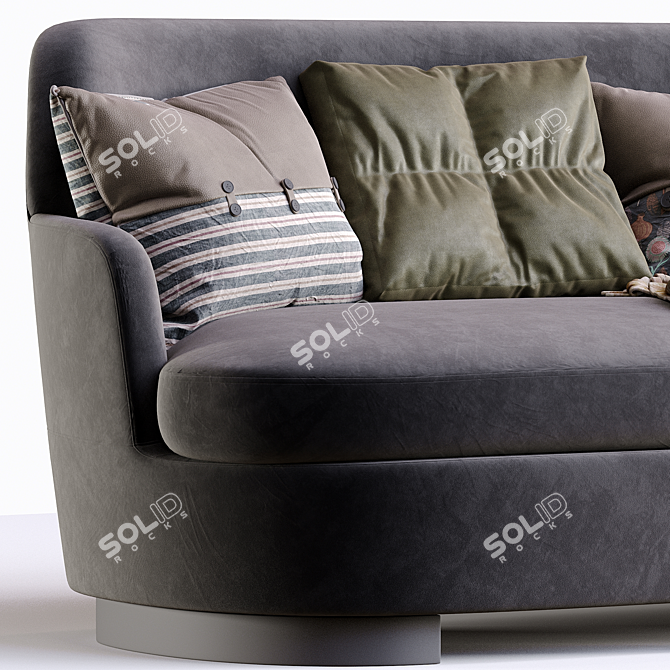 Elegant Jacques MINOTTI Sofa 3D model image 4