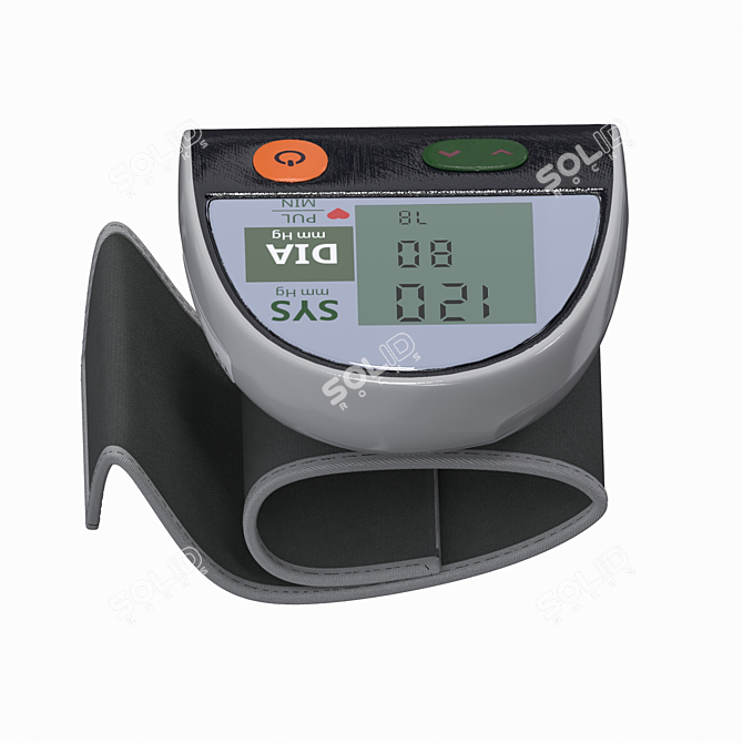 Wrist Digital BP Monitor, Healthcare 3D model image 5