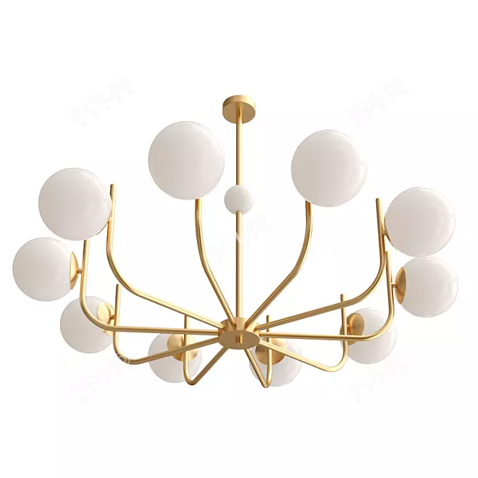 Modern Rendezvous Pendant Chandelier 3D model image 1