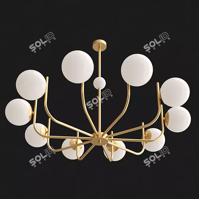 Modern Rendezvous Pendant Chandelier 3D model image 2