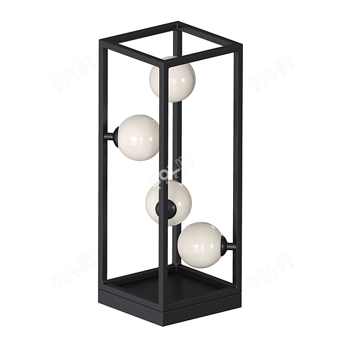 Sturdy Stackable Ensio Table Lamp 3D model image 2