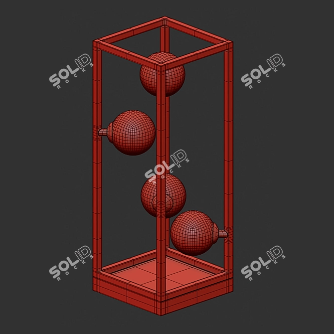 Sturdy Stackable Ensio Table Lamp 3D model image 4