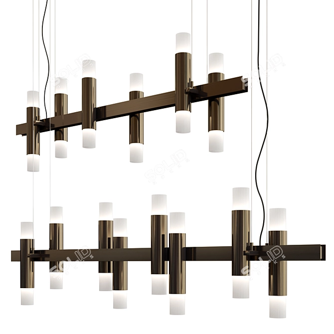 Linear Embrace Pendant Lights by ILFARI 3D model image 1