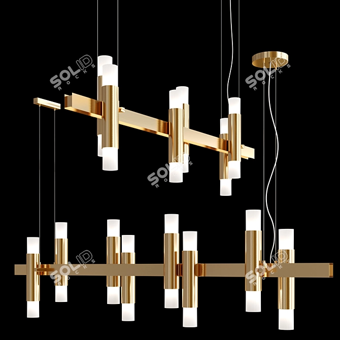 Linear Embrace Pendant Lights by ILFARI 3D model image 2