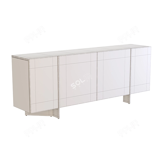 Gate Garda Decor Console Cabinet 3D model image 3