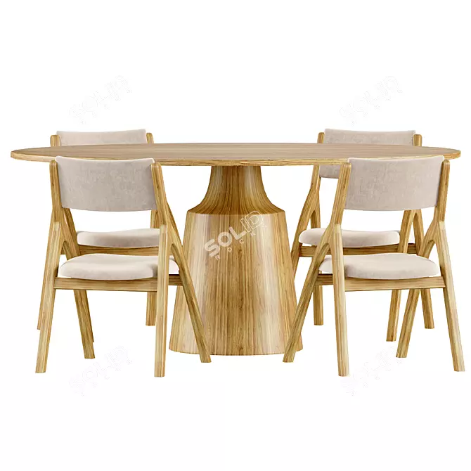  Deephouse Kardiff Dining Chair 3D model image 2