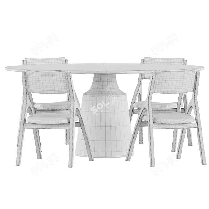  Deephouse Kardiff Dining Chair 3D model image 3