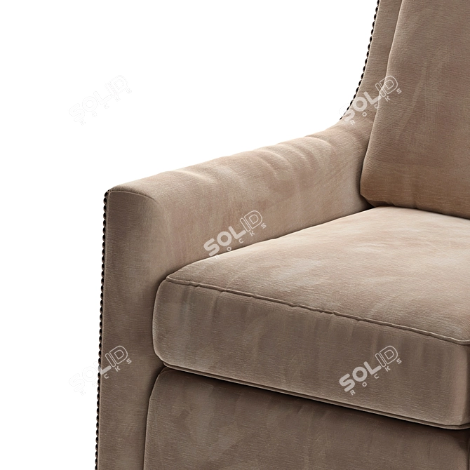 Elevate Your Space With Smith Brothers Swivel Chair 3D model image 2