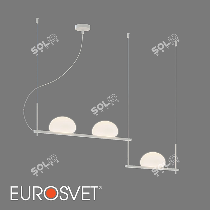 Eurosvet Stair Pendant Light 3-Lamp 3D model image 1