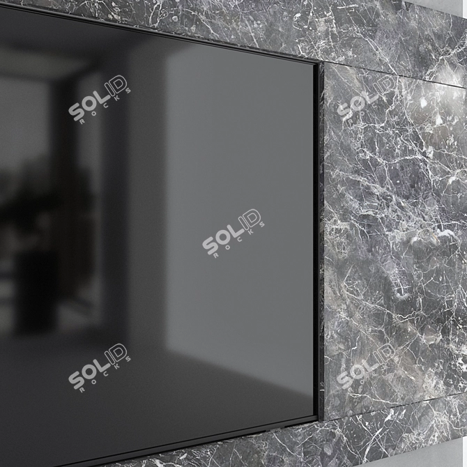 Samsung Crystal UHD TV Wall Set 3D model image 5