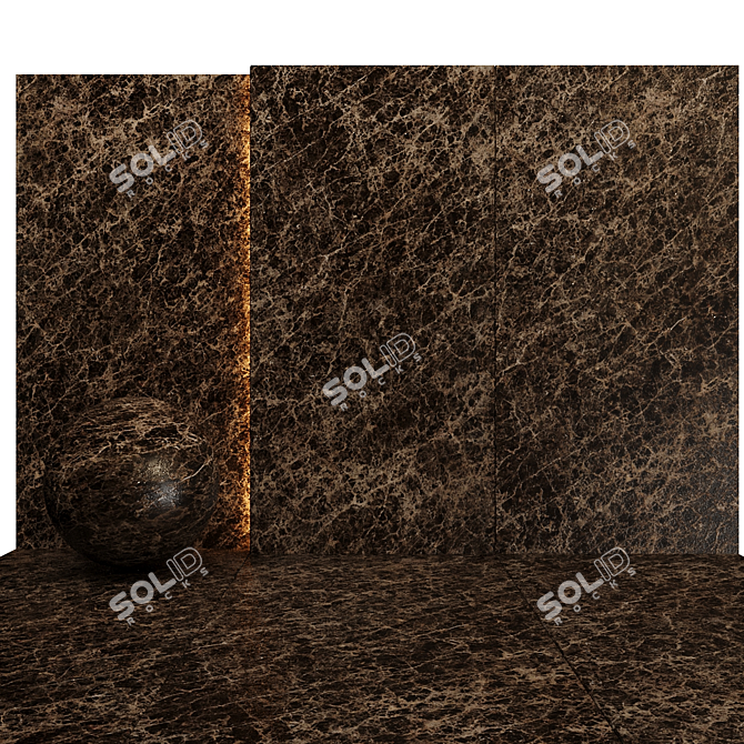 Luxury Marble Texture Set 09 3D model image 2