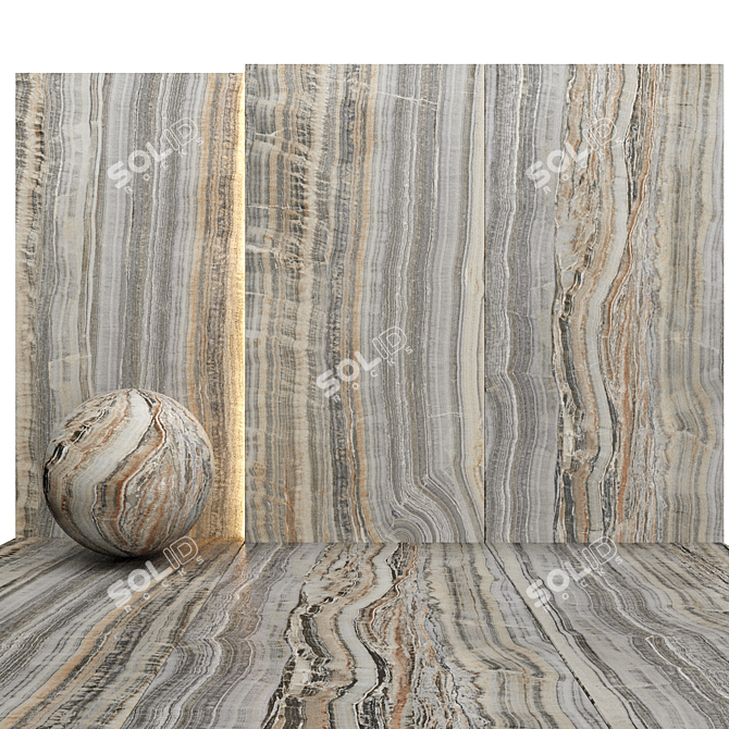 Luxury Marble Texture Set 09 3D model image 4