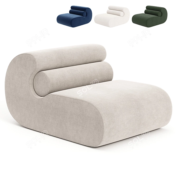 Modern Ola Armchair 3D Model 3D model image 3