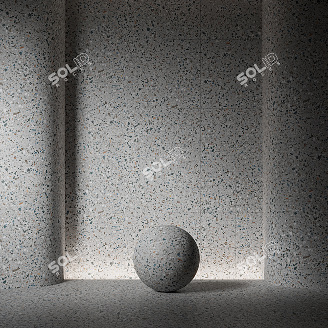 Seamless Stone Ceramic 3D Texture 3D model image 3