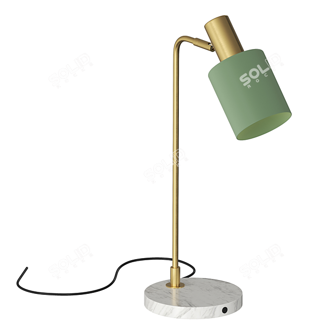 Sleek Flin Table Lamp 3D model image 2