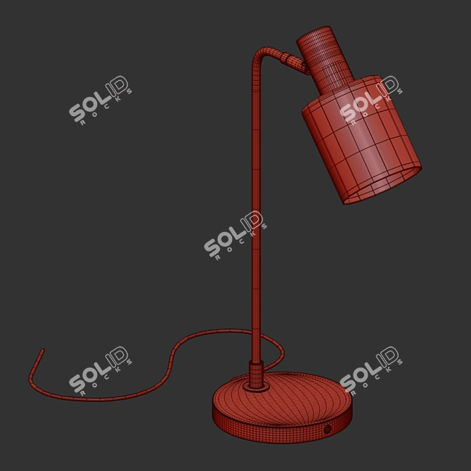 Sleek Flin Table Lamp 3D model image 4