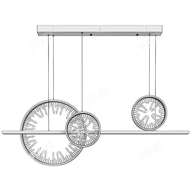 Modern 3D Grate Folks Model 3D model image 3