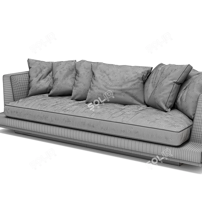 Luxury Maxalto Divan Aurae sofa 3D model image 4