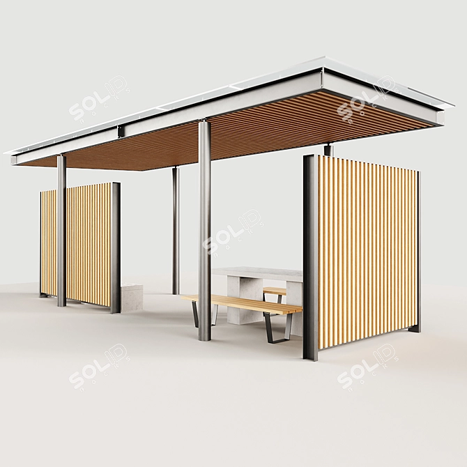 Elegant Pergola Set: Libretto Collection 3D model image 5