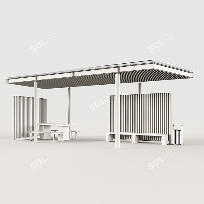 Elegant Pergola Set: Libretto Collection 3D model image 6