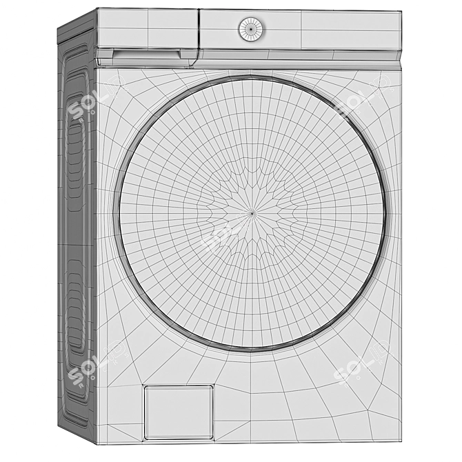 Samsung Washer Dryer Set 3D Model 3D model image 4