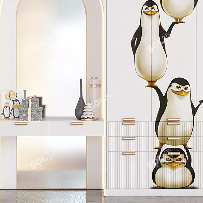 Kids' Toy Rack Set. Fun! 3D model image 6