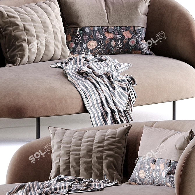 Modern Metal Base Bonsai Stand 3D model image 2