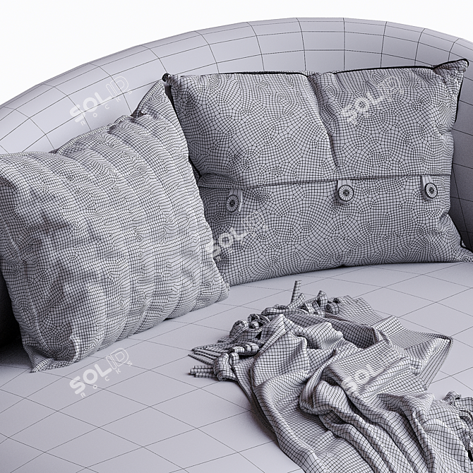 Modern Metal Base Bonsai Stand 3D model image 4