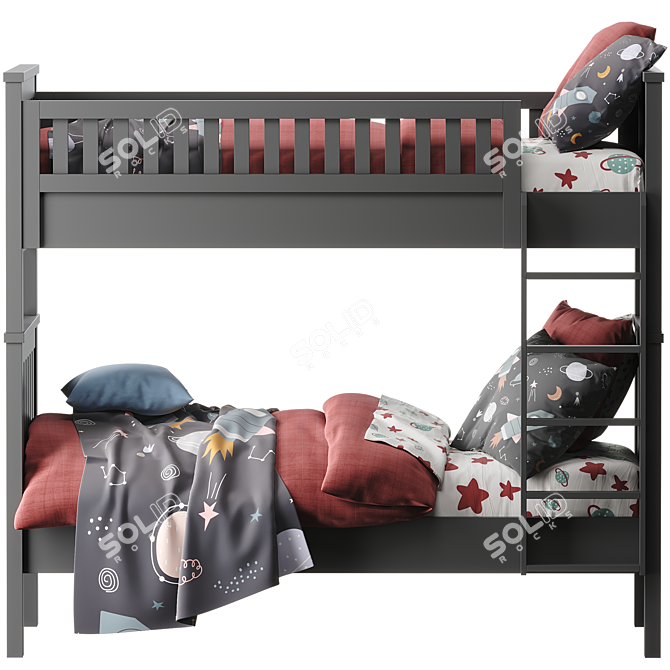 Modern Kenwood Bunk Bed 2014 3D model image 3