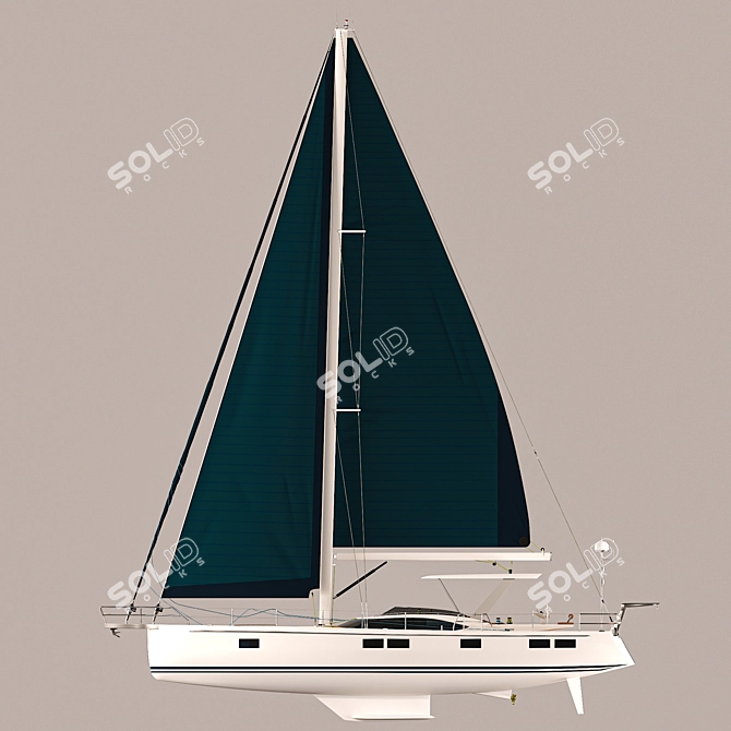 Luxury 3-Cabin Hylas H57 3D model image 5