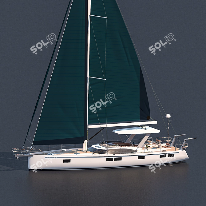 Luxury 3-Cabin Hylas H57 3D model image 6