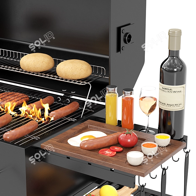  BBQ Grill 3D Model Archive 3D model image 4