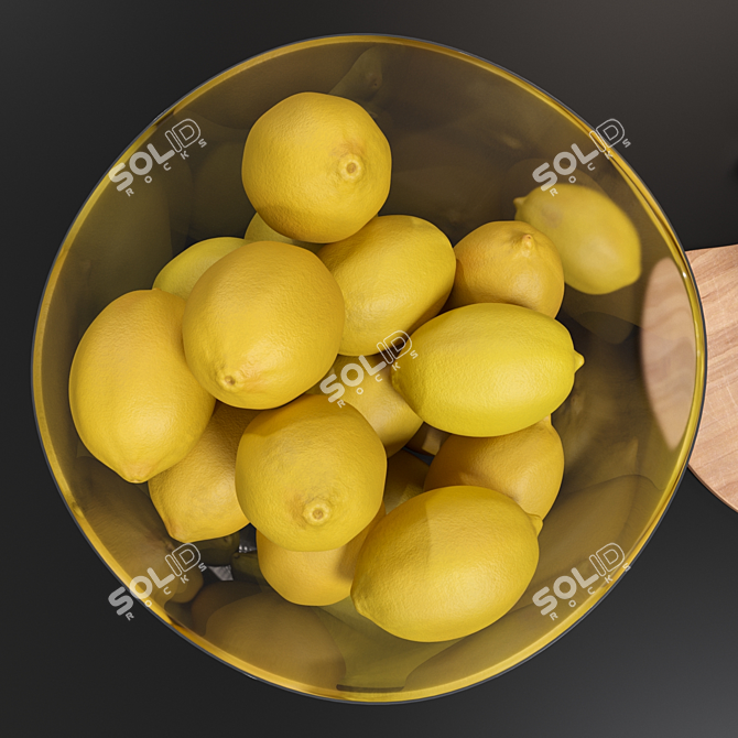 Citrus Kitchen Decor Set 3D model image 13