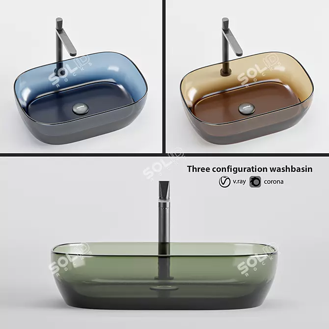  antonio lupi Senso Glass Washbasin 3D Model 3D model image 1