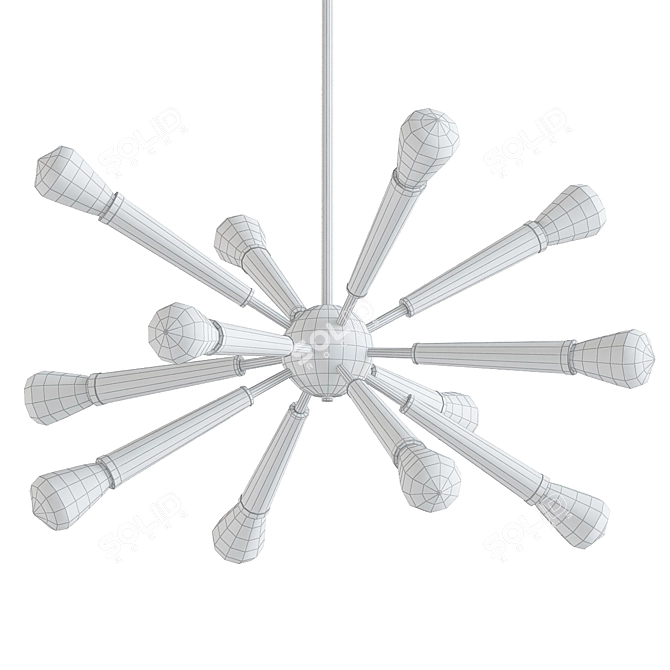  Celestial Brass Chandelier - 2014 3D model image 2