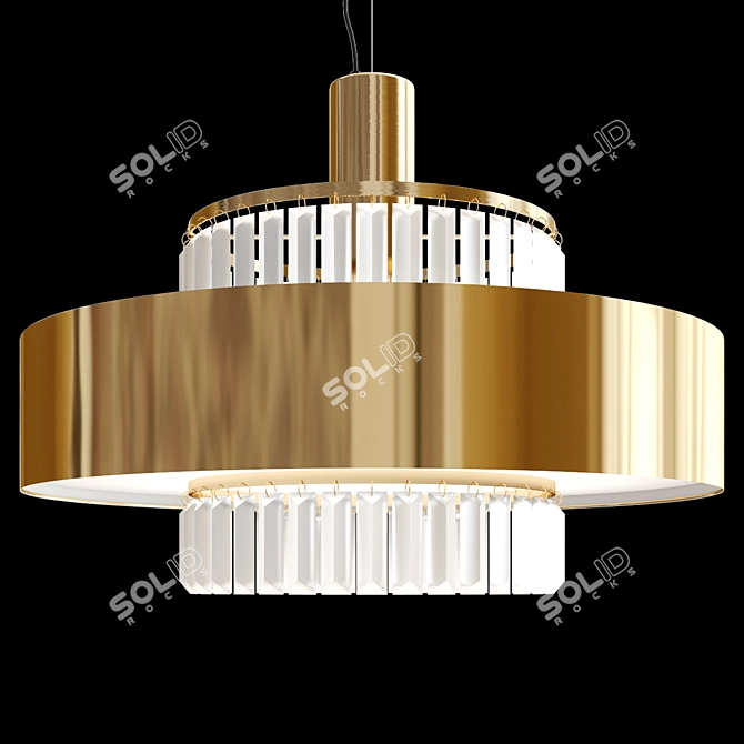 Italian Opulence Suspension Light 3D model image 2