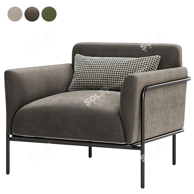 Scribe Chair Set in 3 Colors 3D model image 2