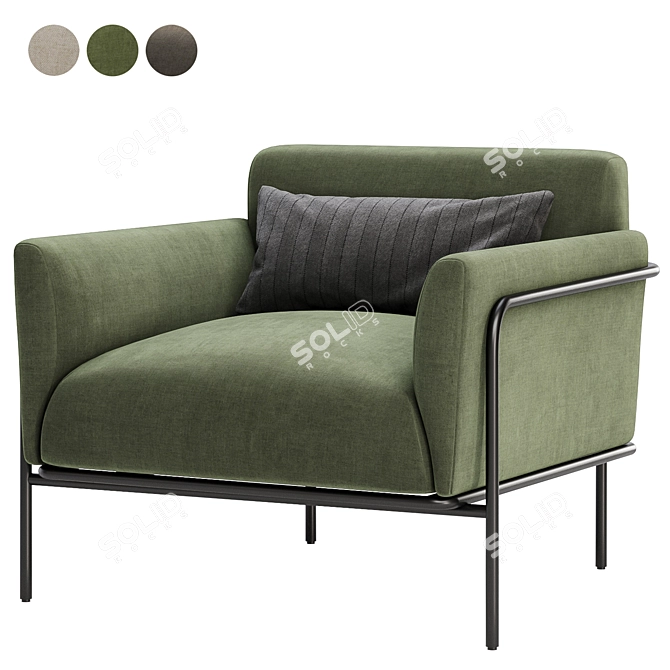 Scribe Chair Set in 3 Colors 3D model image 3