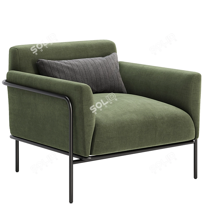 Scribe Chair Set in 3 Colors 3D model image 4