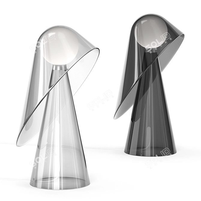 Elegant Mademoiselle Table Lamp 3D model image 1