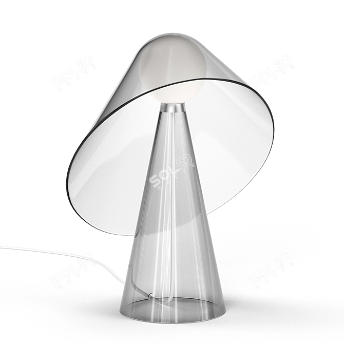 Elegant Mademoiselle Table Lamp 3D model image 2