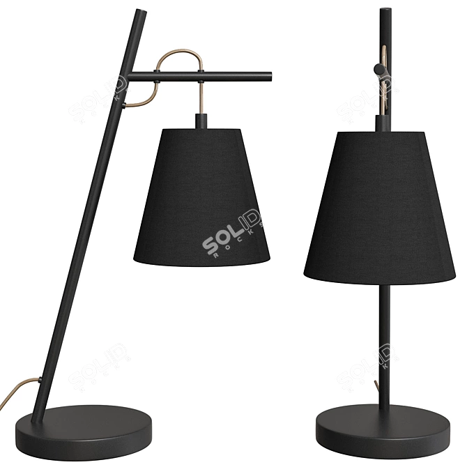 Modern Loft Style Table Lamp 3D model image 2