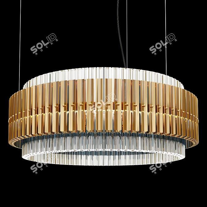 Elegant Opera Carmen Suspension Lighting 3D model image 2