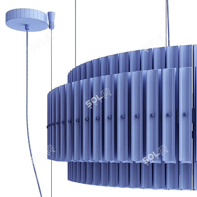 Elegant Opera Carmen Suspension Lighting 3D model image 3