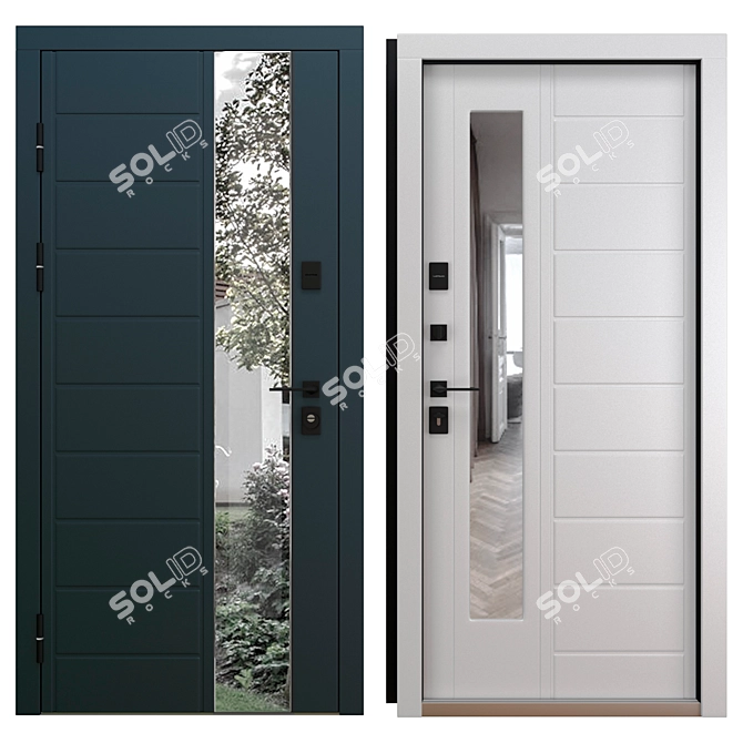 UFO Metal Entry Door Kit 3D model image 7