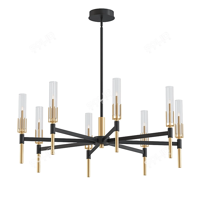 Elegant Maxim Lighting Chandelier 3D model image 1