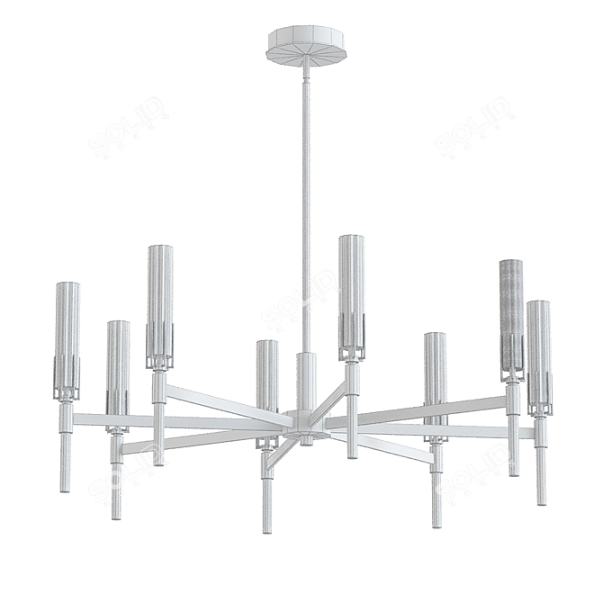 Elegant Maxim Lighting Chandelier 3D model image 2